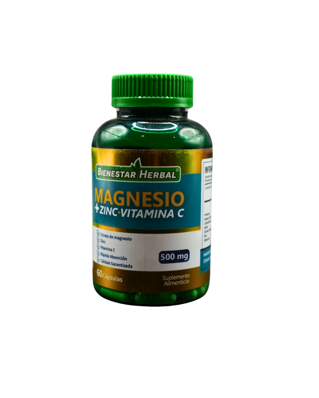 MAGNESIO ZINC MAS VITAMINAS C/60 CAPS